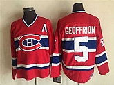 Montreal Canadiens #5 Ceoffrion Red CCM Throwback Stitched Jersey,baseball caps,new era cap wholesale,wholesale hats